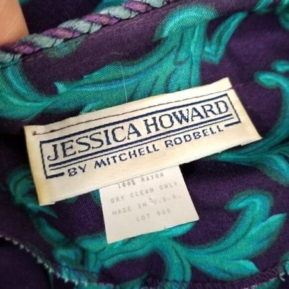 VTG Jessica Howard 60s 70s Paisley Tapestry Blazer - Picture 3 of 4